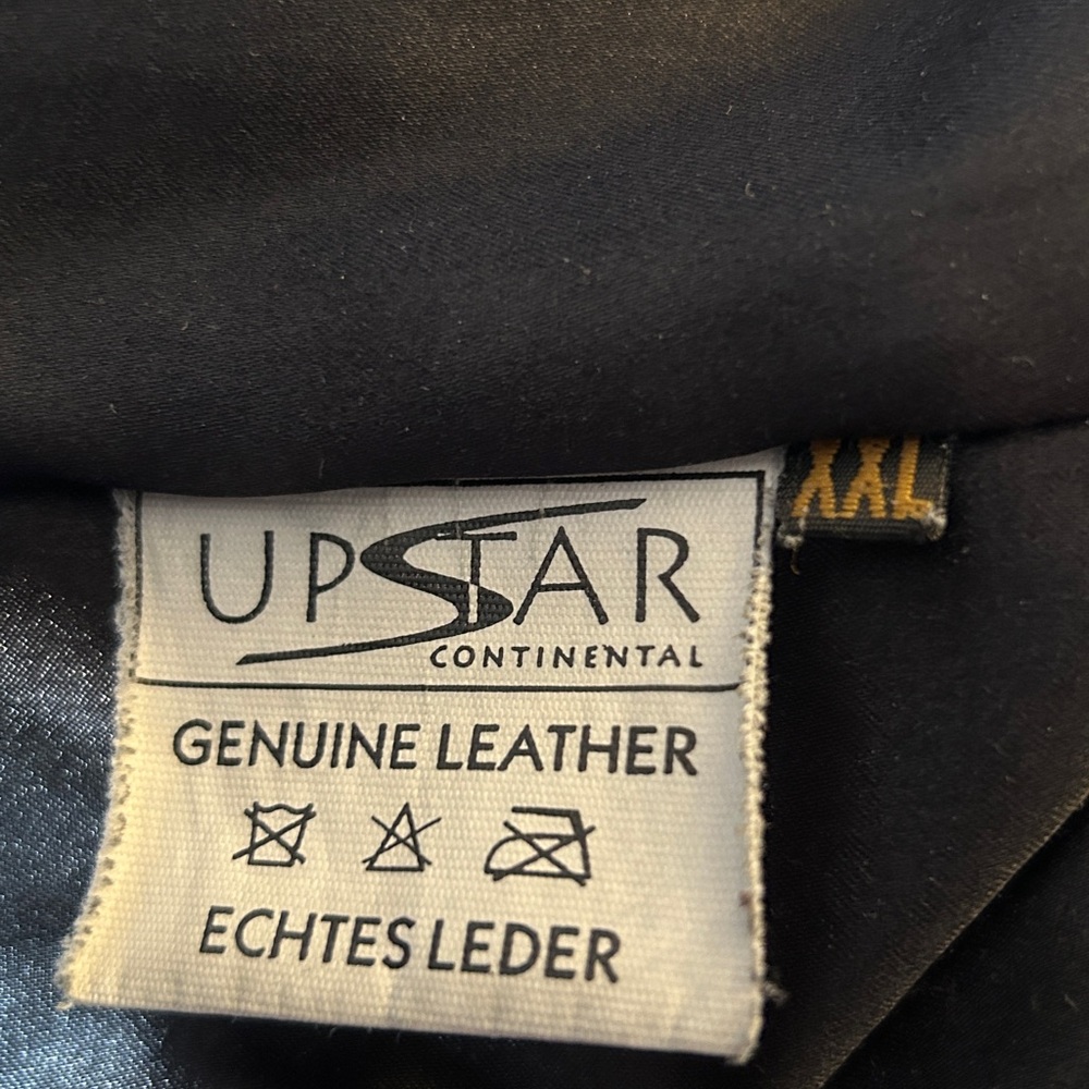 Upstar Black Nubuck Leather Jacket With Removable 100% Shearling Liner - Picture 11 of 13